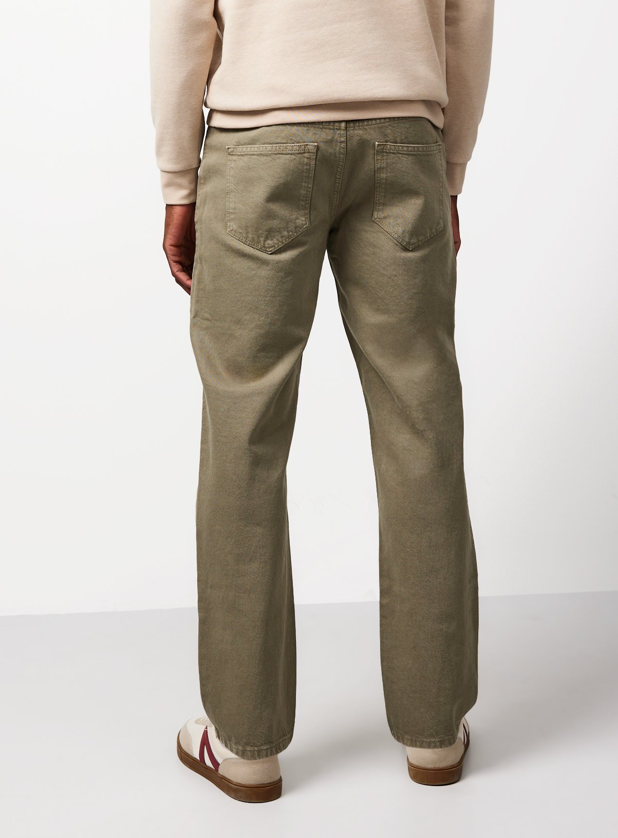 Light Green Straight Leg Jeans 34L - Image 5 thumbnail